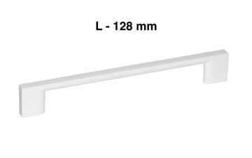 UCHWYT MEBLOWY TECHNO DO MEBLI BIAŁY PÓŁMAT L 128