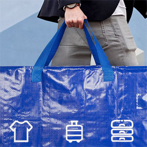 НАБОР 3x БОЛЬШАЯ СУМКА 110 ЛИТРОВ FRAKTA СУМКА ДЛЯ ПОКУПКИ СТИРКА ДВИЖЕНИЕ