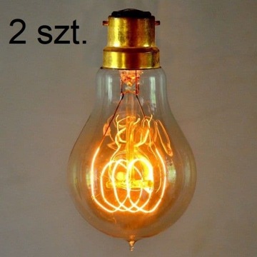 Żarówka Edison Bulb Loft Retro Gruszka 40W A60 B22