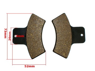 ТОРМОЗНЫЕ КОЛОДКИ ДЛЯ квадроцикла LINHAI 200 ЗАДНИЙ КОМПЛЕКТ FM.