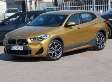 BMW X2 F39 Crossover 2.0 20d 190KM 2018 BMW X2 20d xDrive M-Sport X HUD pamięć Diody Hak DCC F1 keyles 19 kamera PL