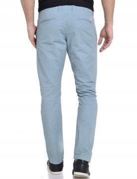 Jack Jones Męskie Błękitne Chinosy Slim Fit Light Blue _ 33/32