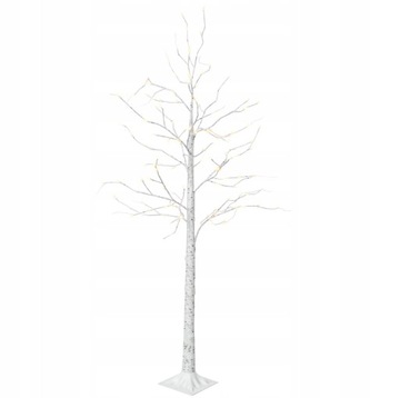 ИСКУССТВЕННОЕ ДЕКОРАТИВНОЕ ДЕРЕВО БЕРЕЗА 150см СВЕТОДИОДНЫЕ ЛАМПЫ