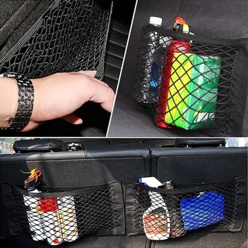 НАБОР СЕТОК В БАГАЖНИК АВТОМОБИЛЯ НА ЗАВИСКЕ, 4 ПРЕДМЕТА XXL.