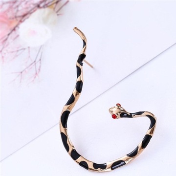 Винтажные готические серьги-каффы со змеиными ушками