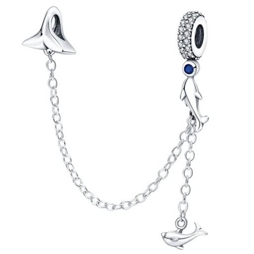 Charms Zawieszka Charms Łańcuszek Delfiny Charmsy Trusky