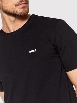 HUGO BOSS czarny koszulka meska boss bawełniana basic