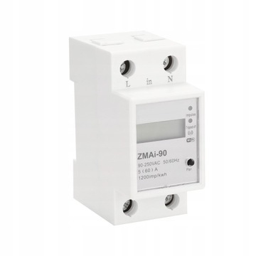 Inteligentny licznik energii Jednofazowa szyna Din