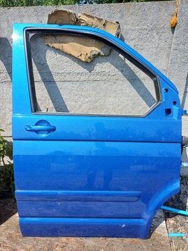 DVEŘE PRAVÉ PŘEDNÍ VW TRANSPORTER MULTIVAN T5 T6 IDEALNI 06R. MODRÝ GOLE