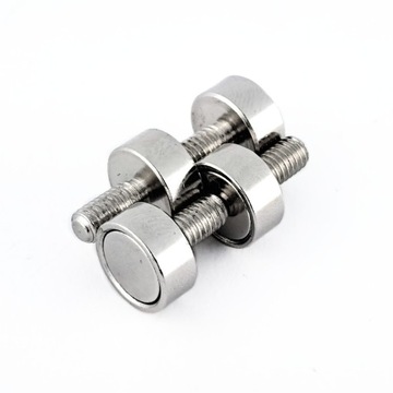 MAGNES NEODYMOWY 10 MM Z GWINTEM ZEWNĘTRZNYM M4 UDŹWIG 3 KG - 4 SZTUKI