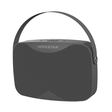 Przenośny głośnik zapewnia wyższą jakość basów w kolorze szarym