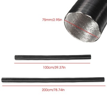 Воздушный шланг/труба 75мм для Webasto Eberspacher