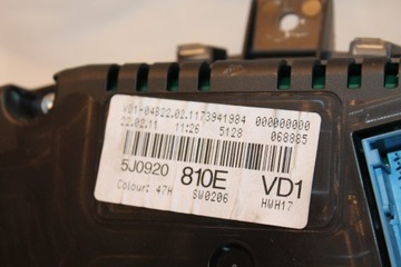 PŘÍSTROJOVÁ DESKA BUDÍK SKODA OE 5J0920810E