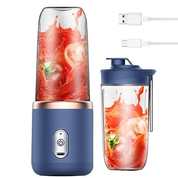 PRZENOŚNA SOKOWIRÓWKA Z BATERIĄ USB I SZYBKIMI OSTRZAMI