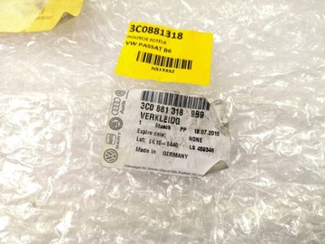 NOVÉ ORIG. LEM SEDADLA VW PASSAT B6 3C0881318