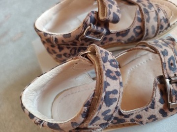 КОЖАНЫЕ САНДАЛИИ ДЛЯ ДЕВОЧЕК MRUGAŁA ROMA PANTERA размер 27