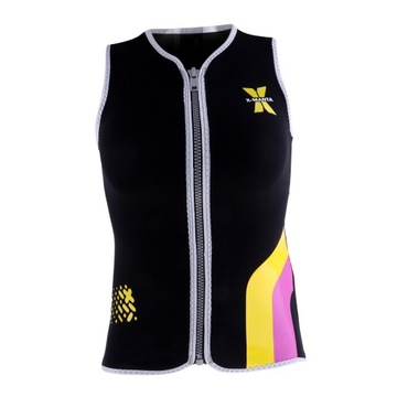.3mm Neoprene with Front Zipper, Neoprene L Black