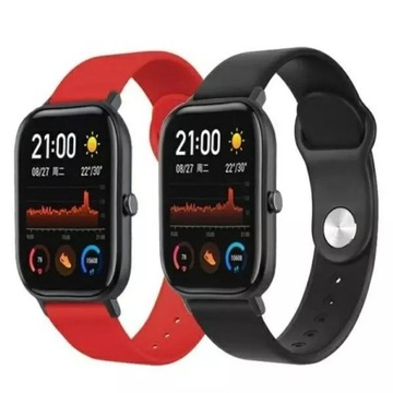 Pasek do Smartwatcha Beline pasek Everyday uniwersalny do 20mm czerwony/red
