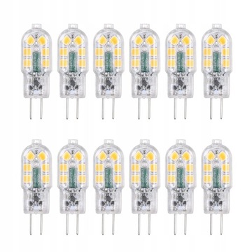 Żarówka LED 12V 3W G4 12 szt.(3000k ciepła biel)