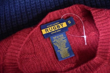 Ralph Lauren Rugby sweter damski S knit warkocz