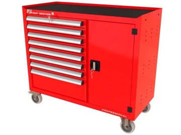 Wózek warsztatowy TRUCK z 8 szufladami i drzwiami