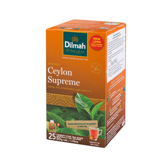 HERBATA CZARNA DILMAH CEYLON SUPREME 25 kopert z zawieszką
