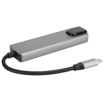 Многопортовый адаптер USB-концентратора TypeC для мультимедийного интерфейса высокой четкости 5