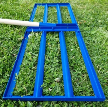 Грабли для пескоструйной обработки, выравнивания кротовины, земли, подкормки, ручка 195