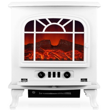 Kominek elektryczny efekt płomienia grzejnik wolnostojący 2000W LED