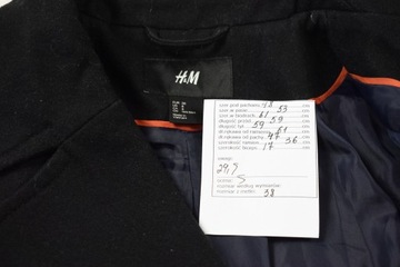 P2 PŁASZCZ DAMSKI WEŁNA H&M 38