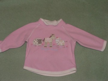 Bluza polarowa ze zwierzętami 12-18m NEXT