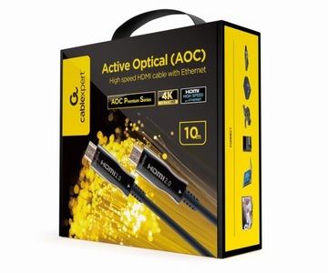 Kabel HDMI - HDMI Cablexpert CCBP-HDMI-AOC-10M-02 10 m czarny