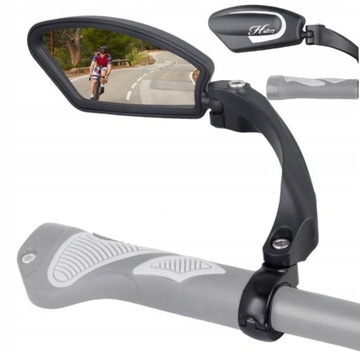 ВЕЛОСИПЕДНОЕ ЗЕРКАЛО ЗАДНЕЕ СЛЕВА, РЕГУЛИРОВКА УГЛА РУЛЯ