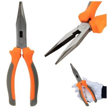 УДЛИНЕННЫЕ клещи для сборки кабеля, прямые плоскогубцы, клещи для электриков