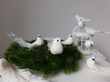 ДЕКОРАТИВНЫЕ ПТИЦЫ НА ЕЛКУ, 12 штук красивых украшений!
