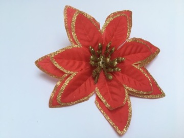 ARTIFICIAL FLOWER BETLEYMOND STAR блеск красный рождественское украшение