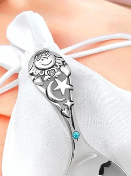 Серебряная ложка 925 пробы, подарок на крещение + ГРАВИРОВКА