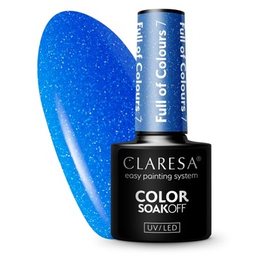 Claresa Lakier hybrydowy Do Paznokci Full of colours 7 - 5g