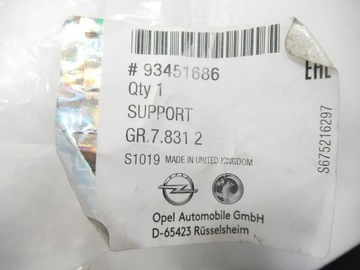 DRŽÁK VÝZTUHA NÁRAZNÍKU PRAVÝ ZADNÍ OPEL VIVARO B / TRAFIC OE 93451686