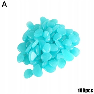 100 sztuk fluorescencyjne świecące kamienie ścieżk