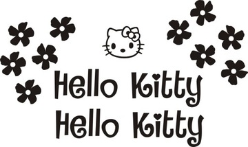 Hello Kitty Kwiatki Naklejki 25 B RÓŻNE KOLORY