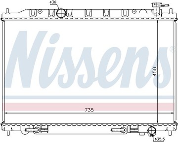 CHLADIČ VODY 68712 NISSENS NISSAN MURANO I