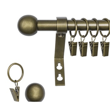 KARNISZ METALOWY FI 16 POJEDYNCZY 400 CM METAL