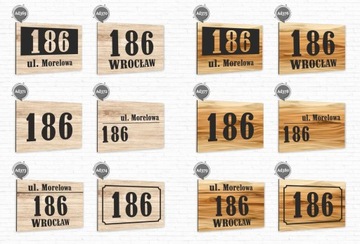 NUMER DOMU tabliczka adresowa tablica 40x30cm ALU