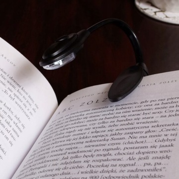 ГИБКАЯ ЛАМПА ДЛЯ ЧТЕНИЯ КНИГ СО СВЕТОДИОДНЫМ ЗАЖИМОМ
