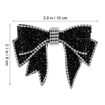 Женская брошь для обуви с бантиком и цветочным галстуком