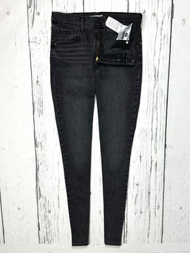 LEVIS MILE HIGH SUPER SKINNY Jeansy Rurki Damskie z Wysokim Stanem W31 L32