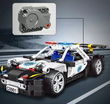 БЛОКИ СКЛАДНАЯ ПОЛИЦЕЙСКАЯ АВТОМОБИЛЬ С ПРИВОДОМ 359 ЭЛЕМЕНТОВ