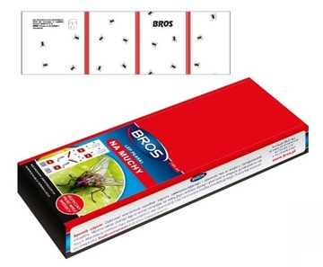 3X LEP NA MUCHY PRZECIWKO OWADOM LATAJĄCYM PŁASKI MOCNY KLEJ BROS