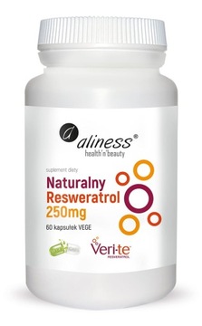 Aliness Naturalny Resweratrol 250mg 60 caps.